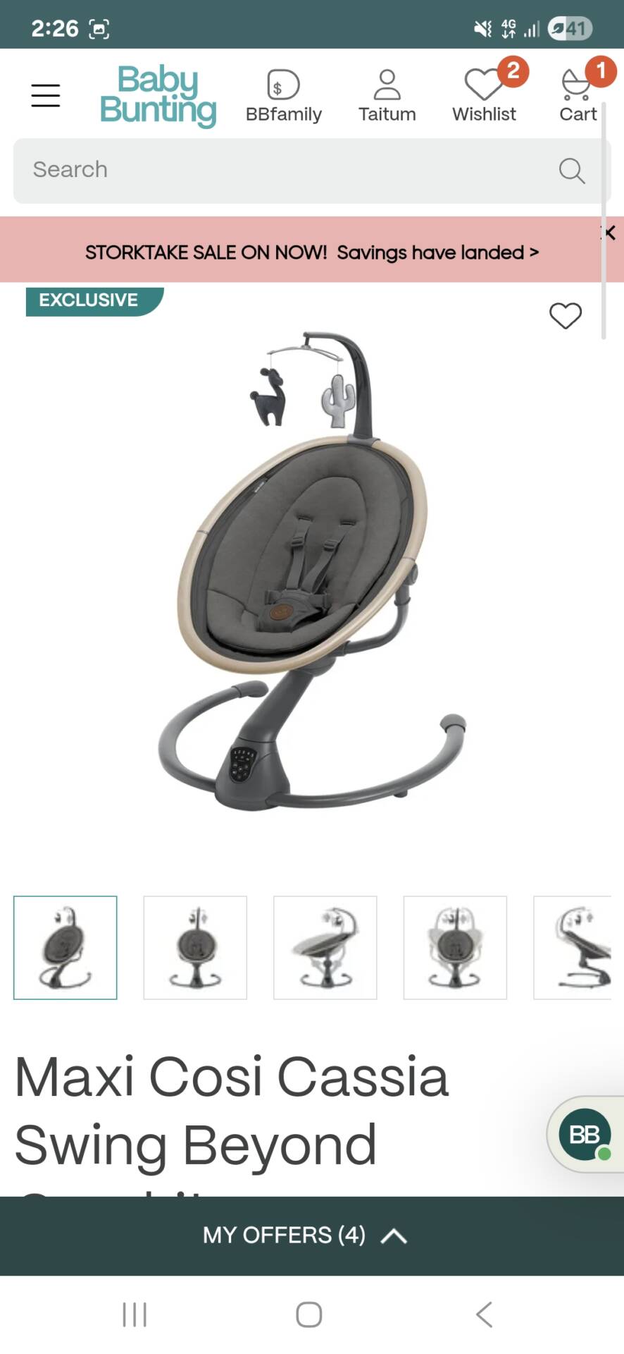 Maxi cosi swing