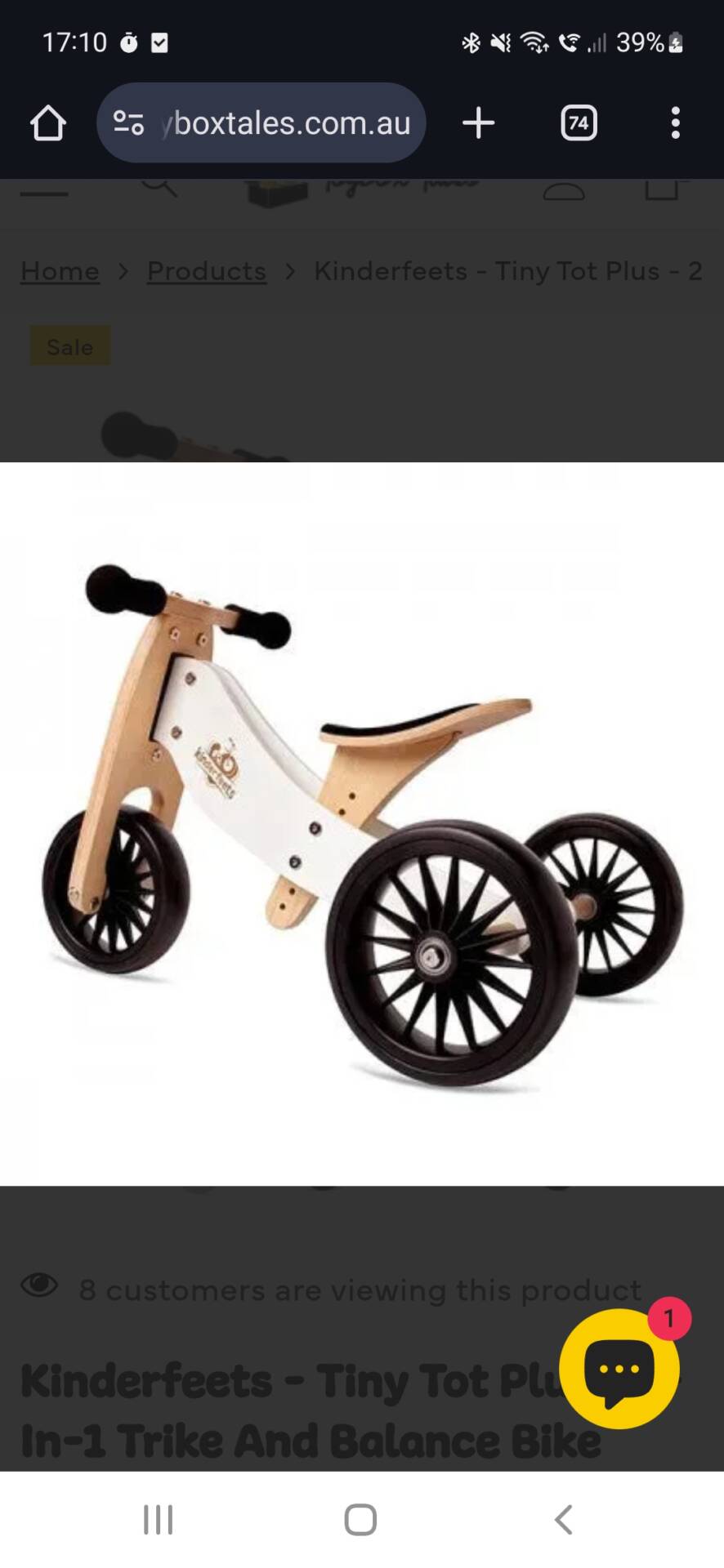 Kinderfeets - Tiny Tot Plus - 2-in-1 Trike and Balance Bike