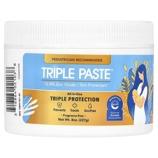 Triple Paste, Zinc Oxide Medicated Diaper Rash Ointment, Fragrance-Free, 8 oz (227 g) $41.20