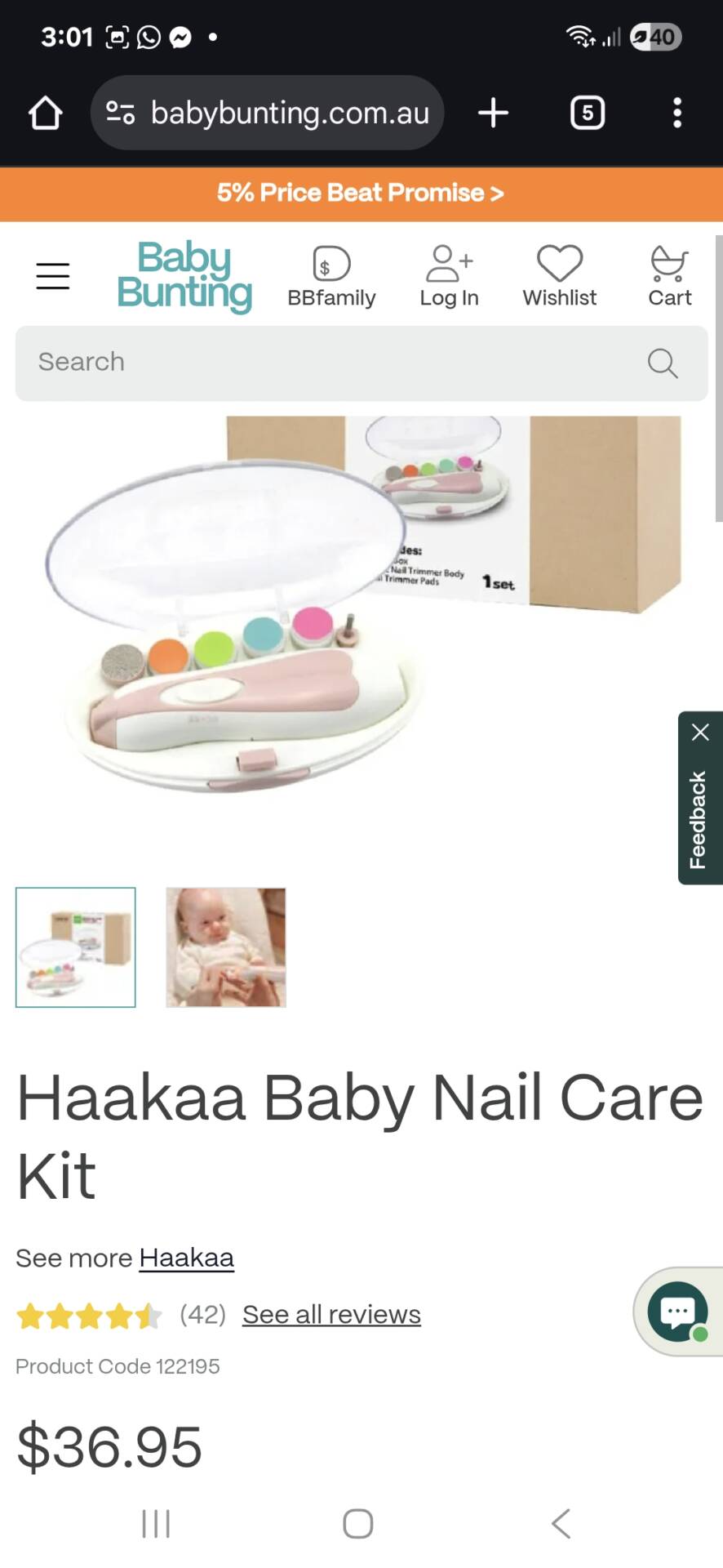 Haakaa Baby Nail Care Set