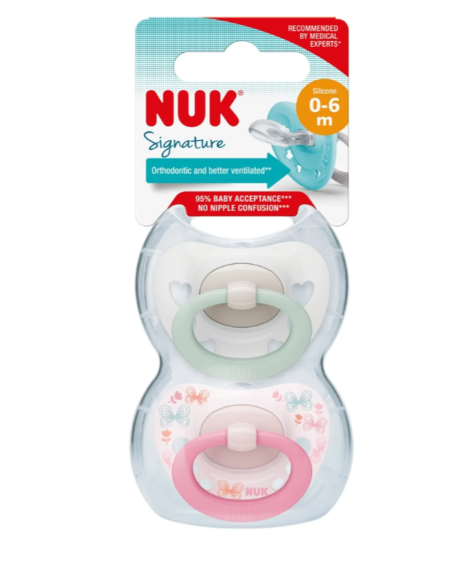 Nuk | Signature Soother 0-6 Months 2 Pack
