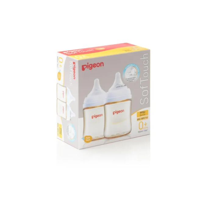 Pigeon | SofTouch III Bottle PPSU 2Pk 160ML