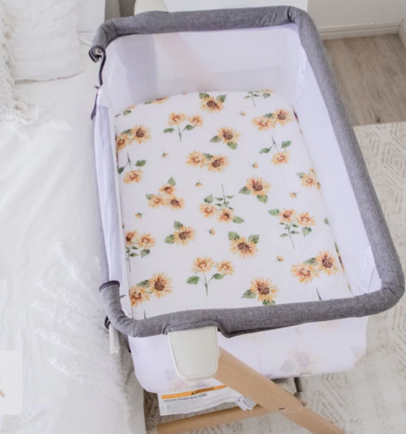 Bambella Designs | Co-Sleeper Fitted Waterproof Sheet | Sunny Days
