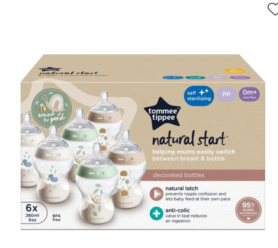 Tommee Tippee Natural Start Anti-Colic Baby Bottles