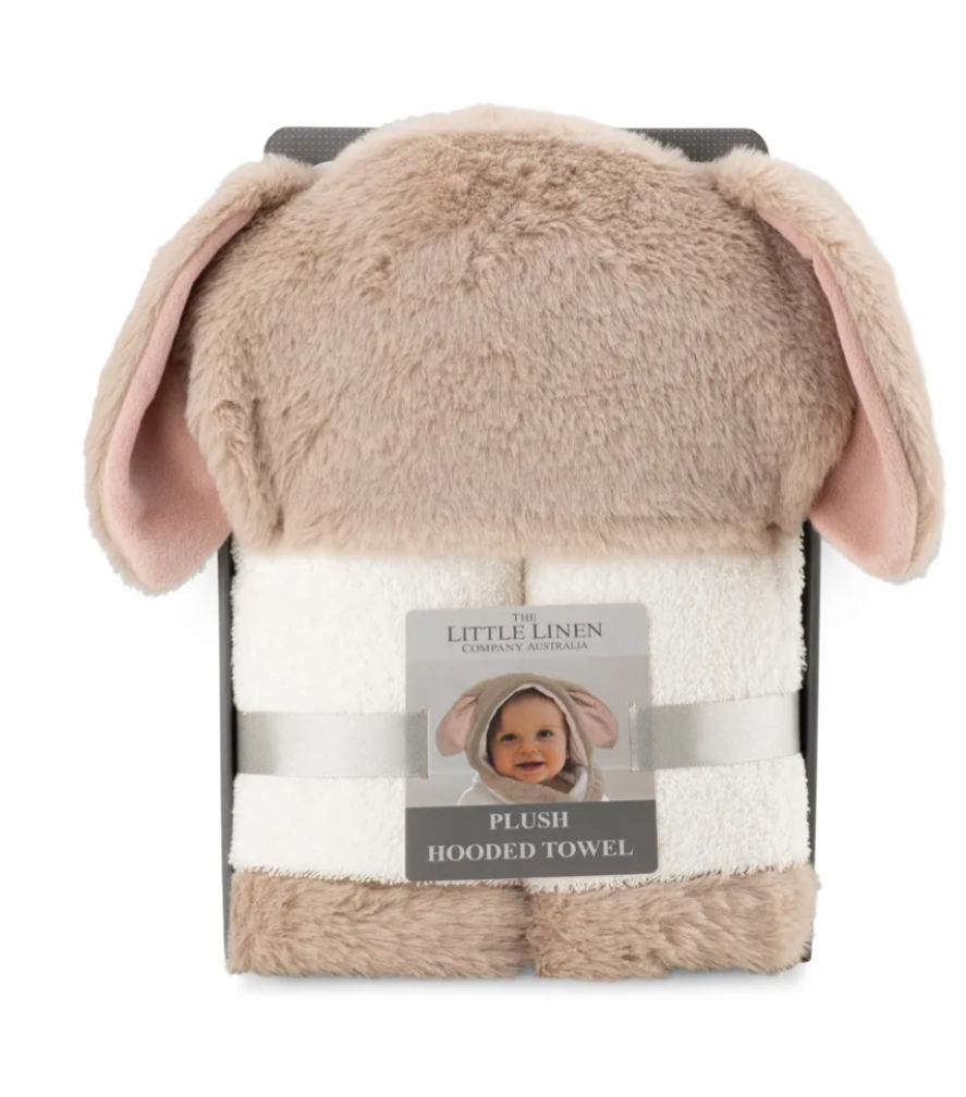 The Little Linen Co Hooded Towel Harvest Bunny