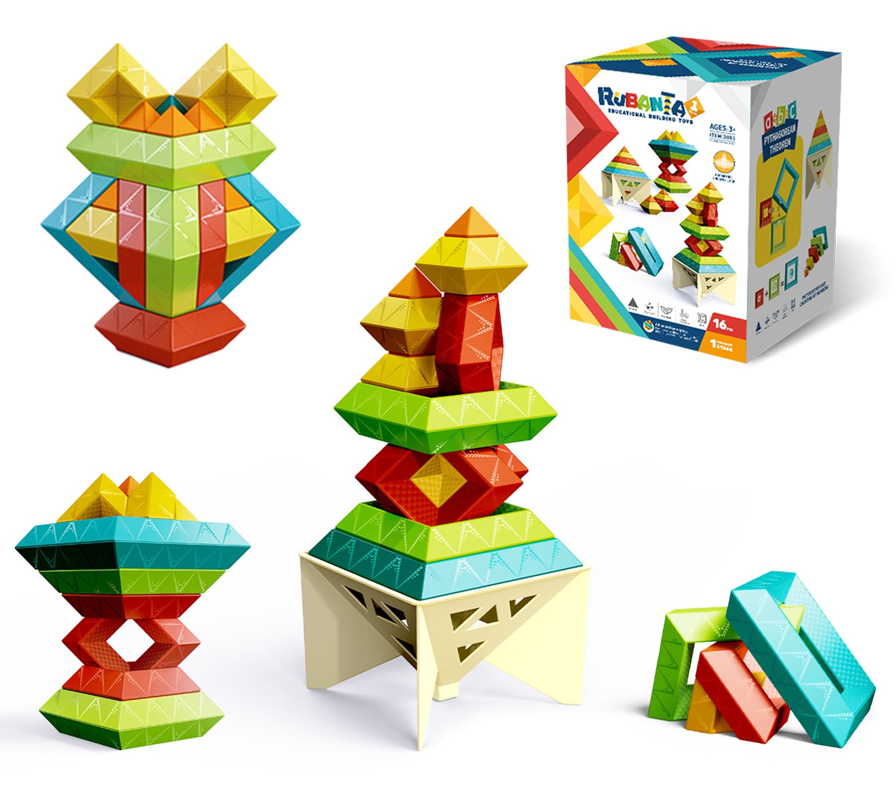 STEAM STUDIO Pyramid Building Blocks 15pcs