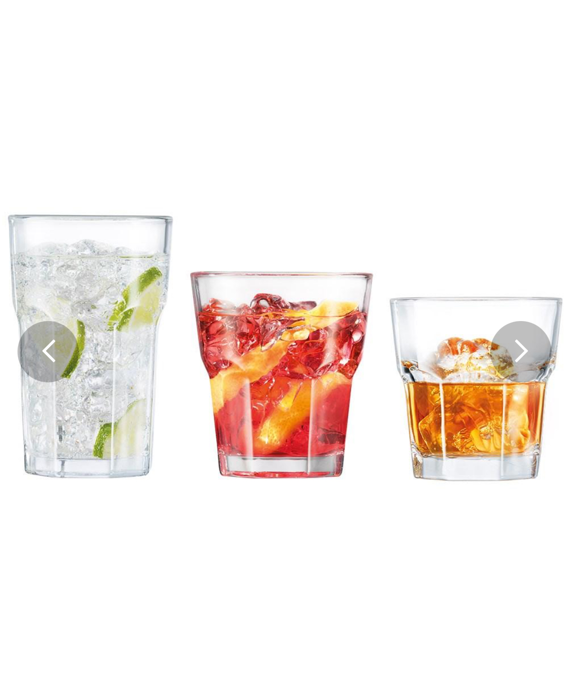 Set of drinking glasses