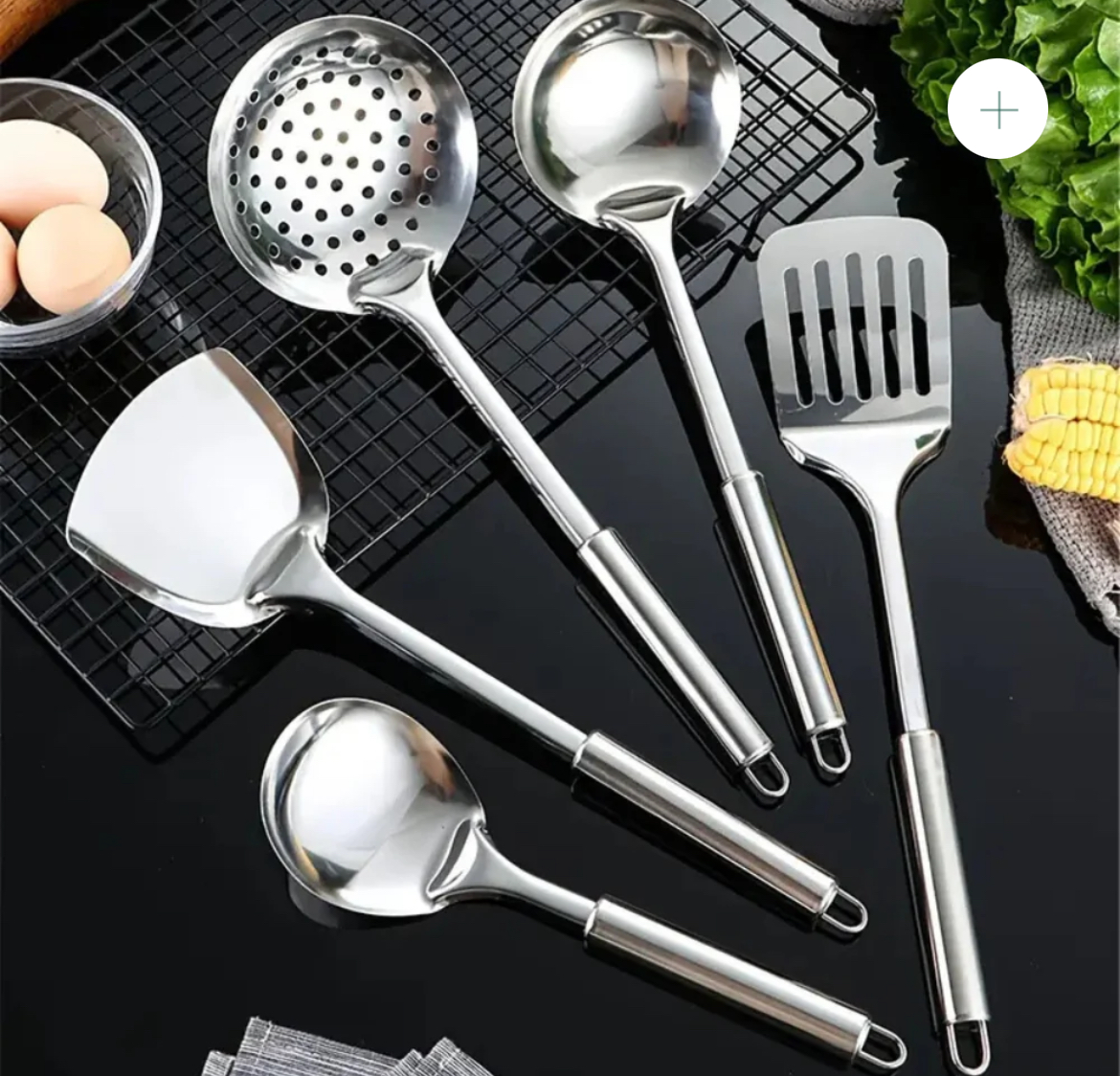 Stainless steel kitchen utensils