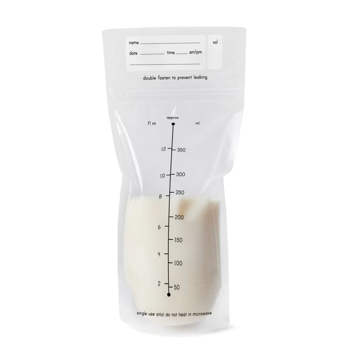 Milk storage bags