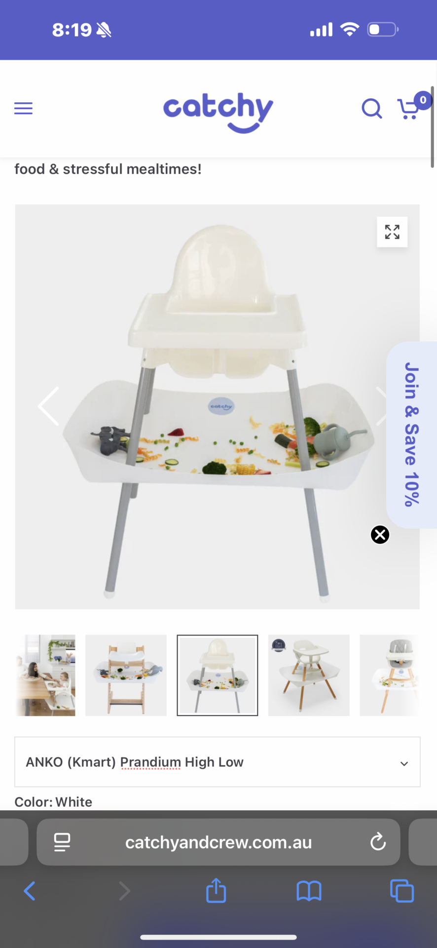 Catchy for highchair