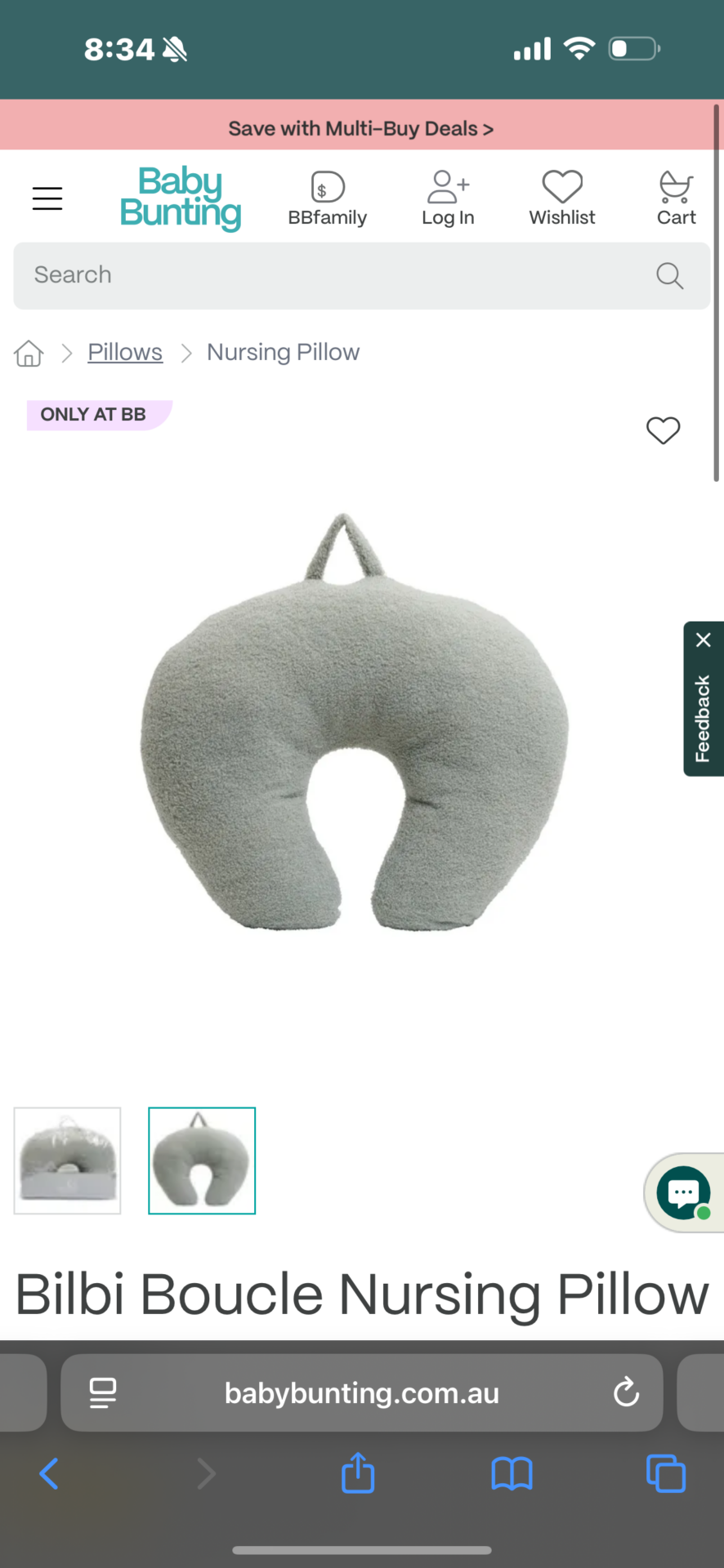 Nursing pillow