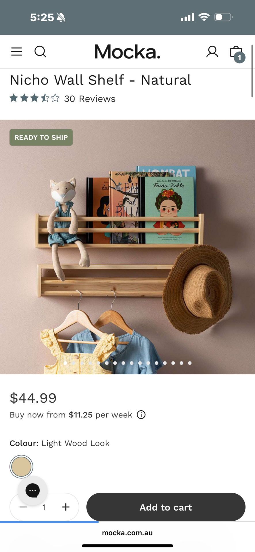 Wall shelves
