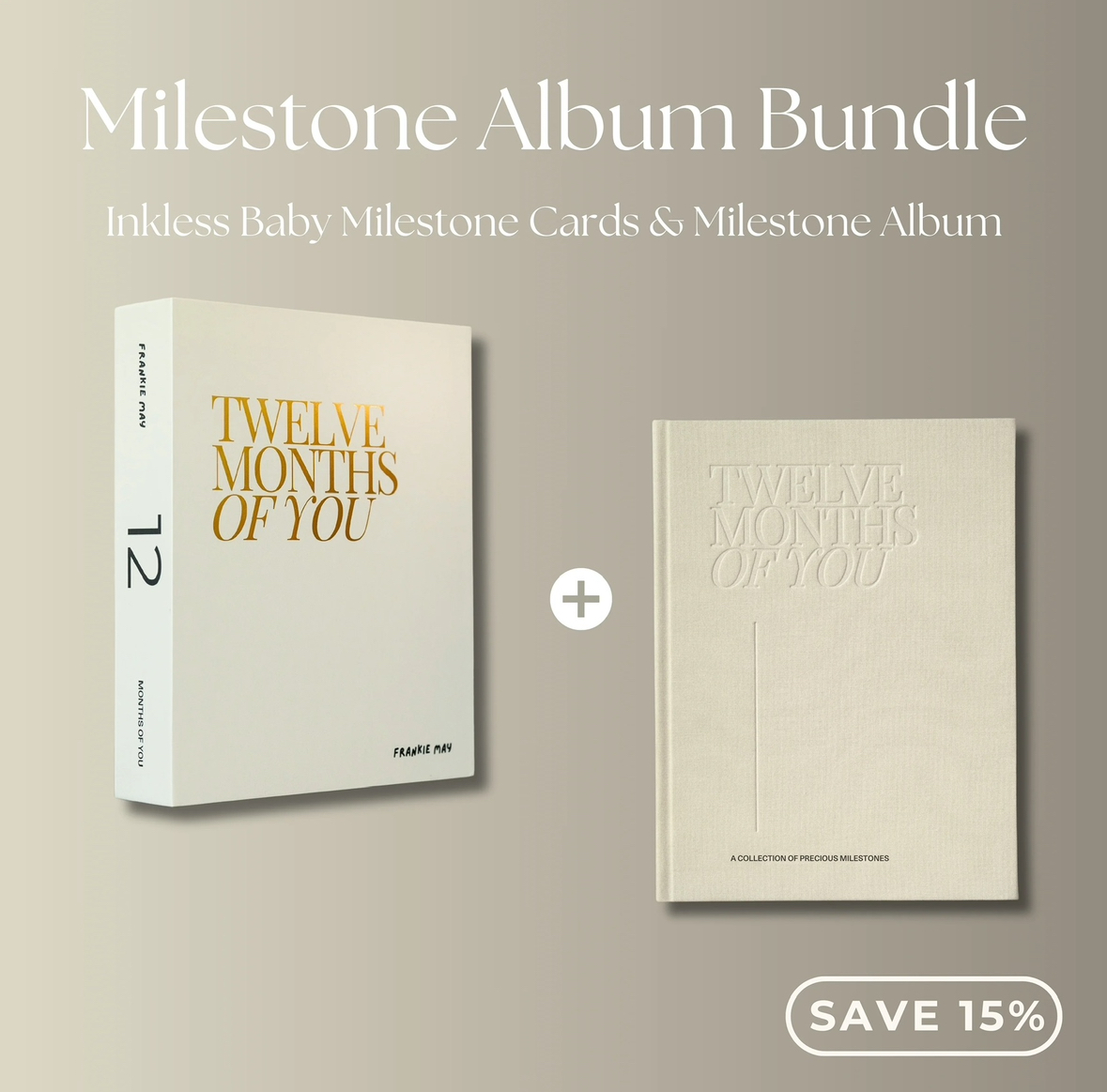 Frankie May - Inkless Milestone Cards & Album Bundle