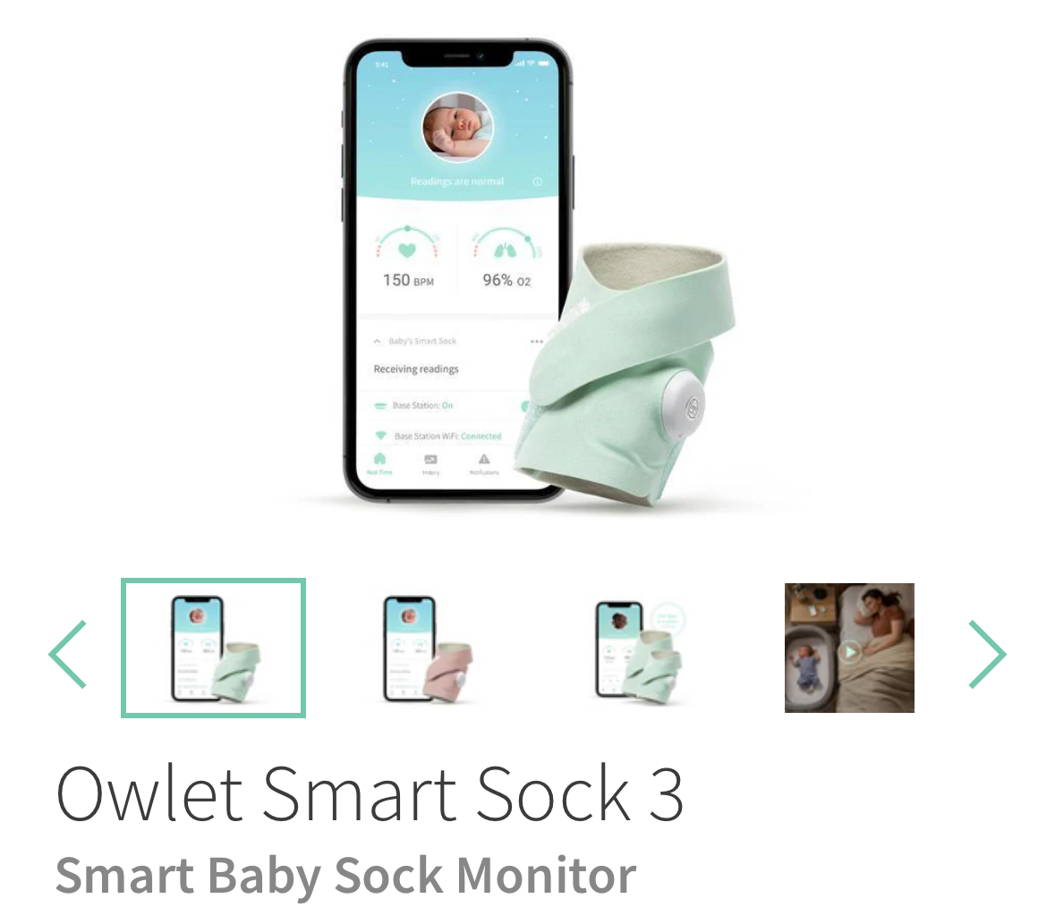 Owlet Smart Sock 3