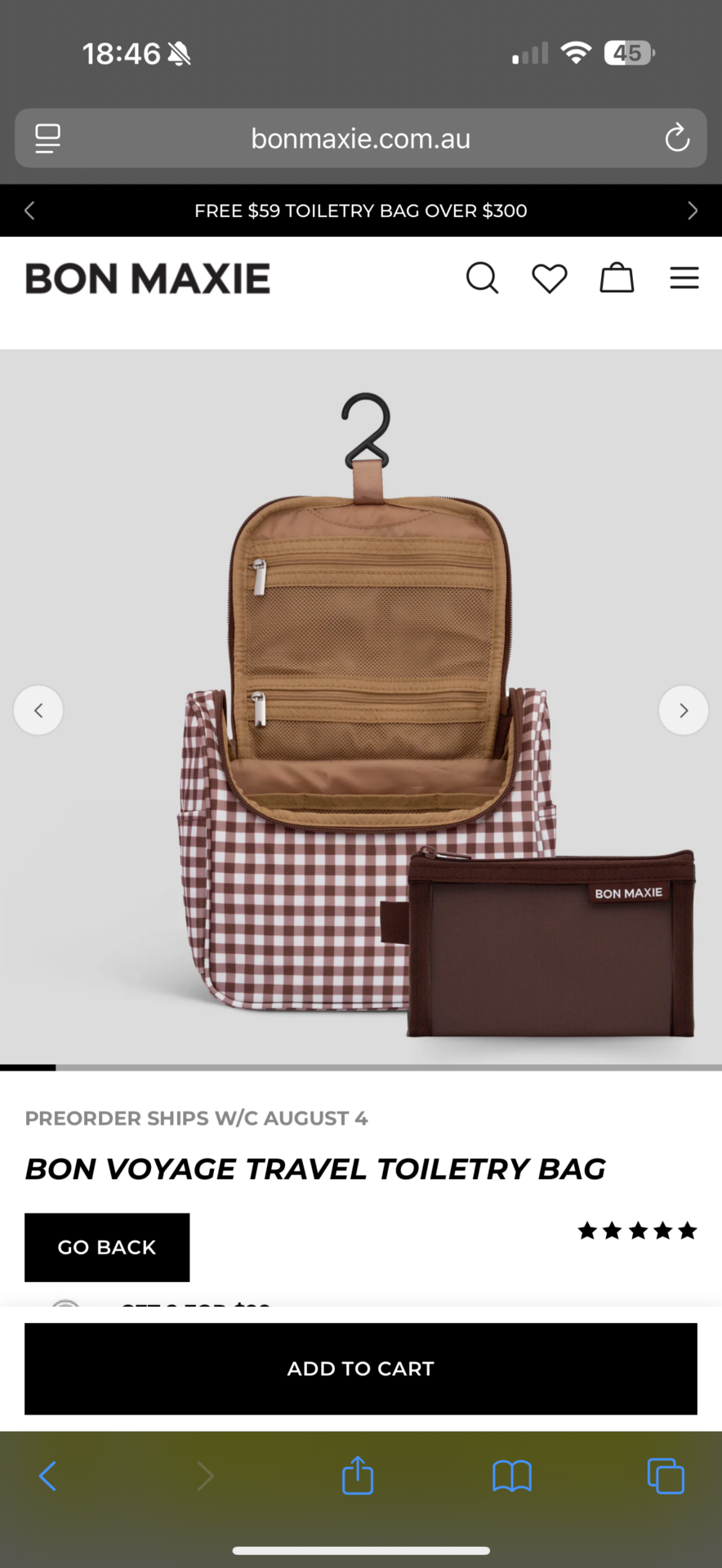 Toiletries bag