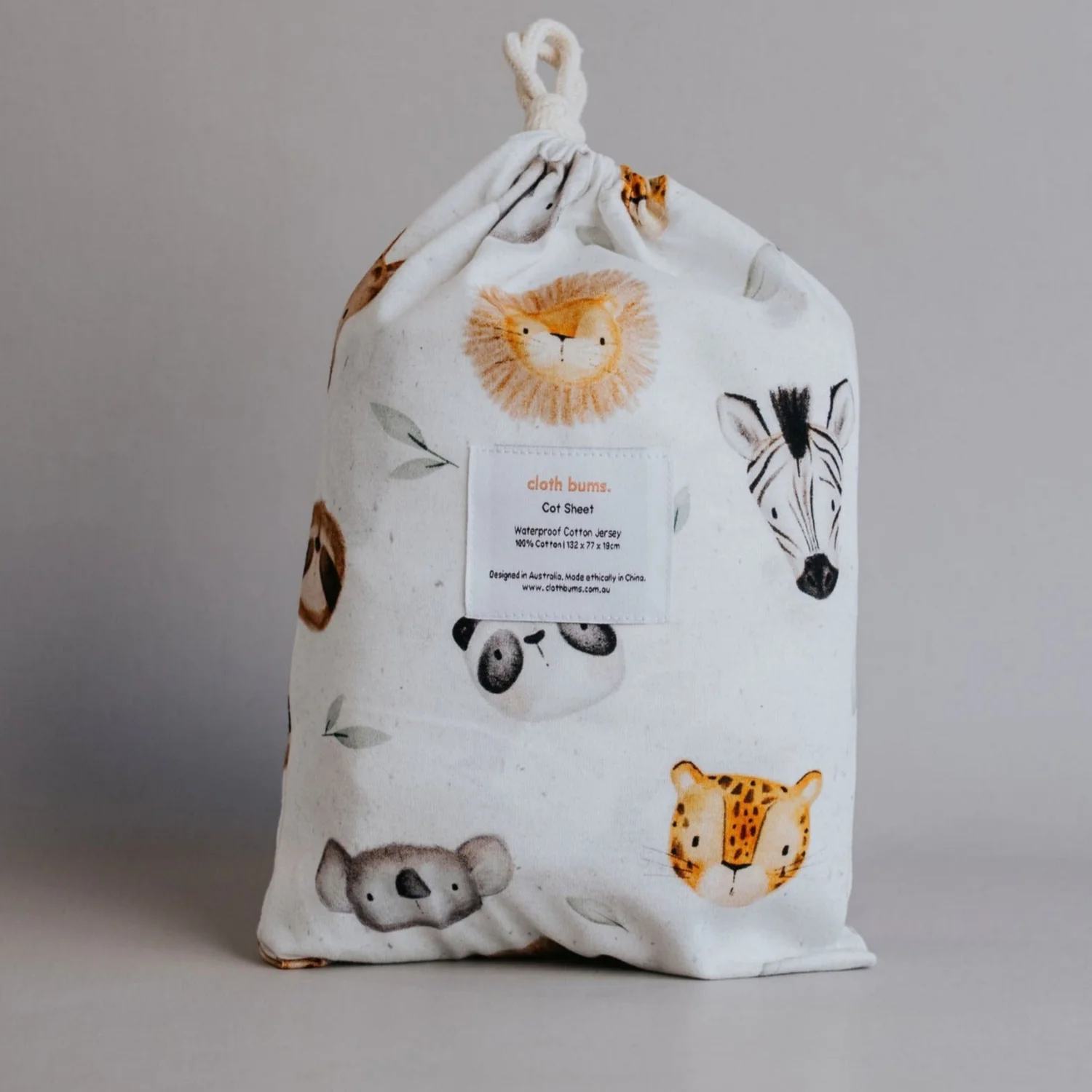 Waterproof Cot Sheet - Peek-a-Zoo