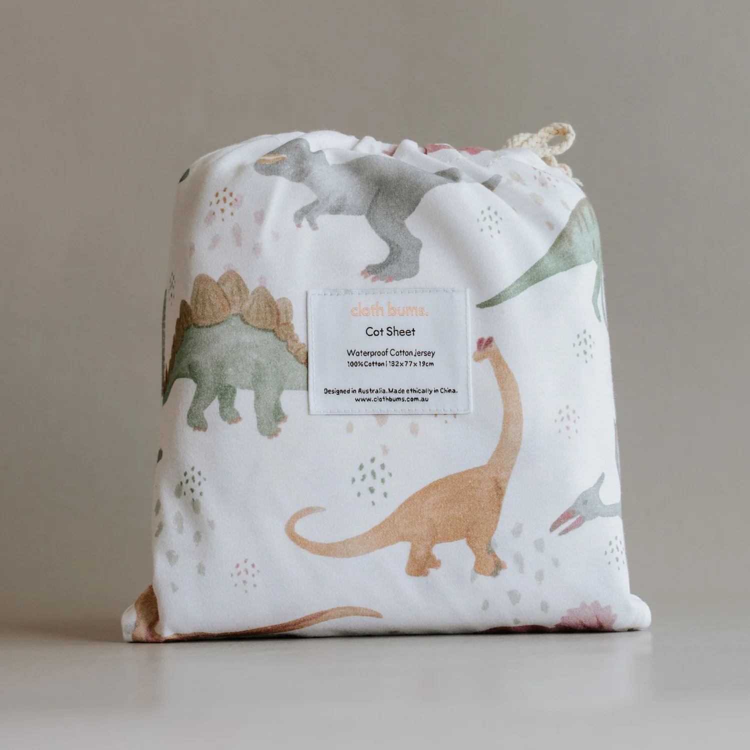 Waterproof Cot Sheet - Prehistoric