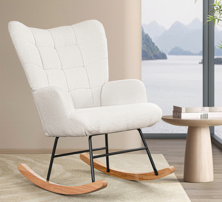 Ryder Beige Rocking Chair
