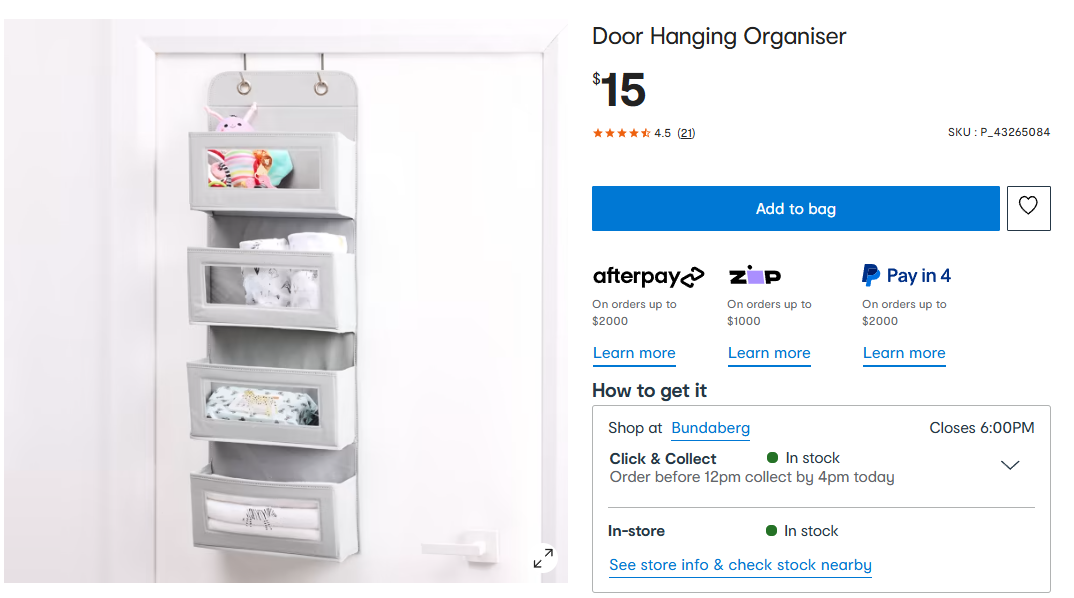 Door Hanging Organiser