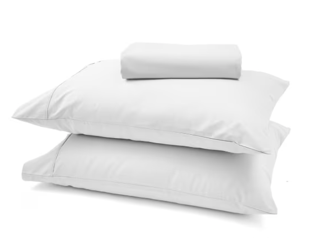 250 Thread Count Cotton Rich Sheet Set - Queen Bed, White