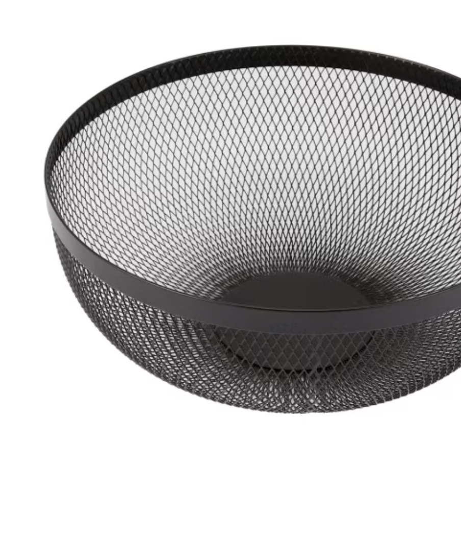 Mesh Fruit Bowl - Black