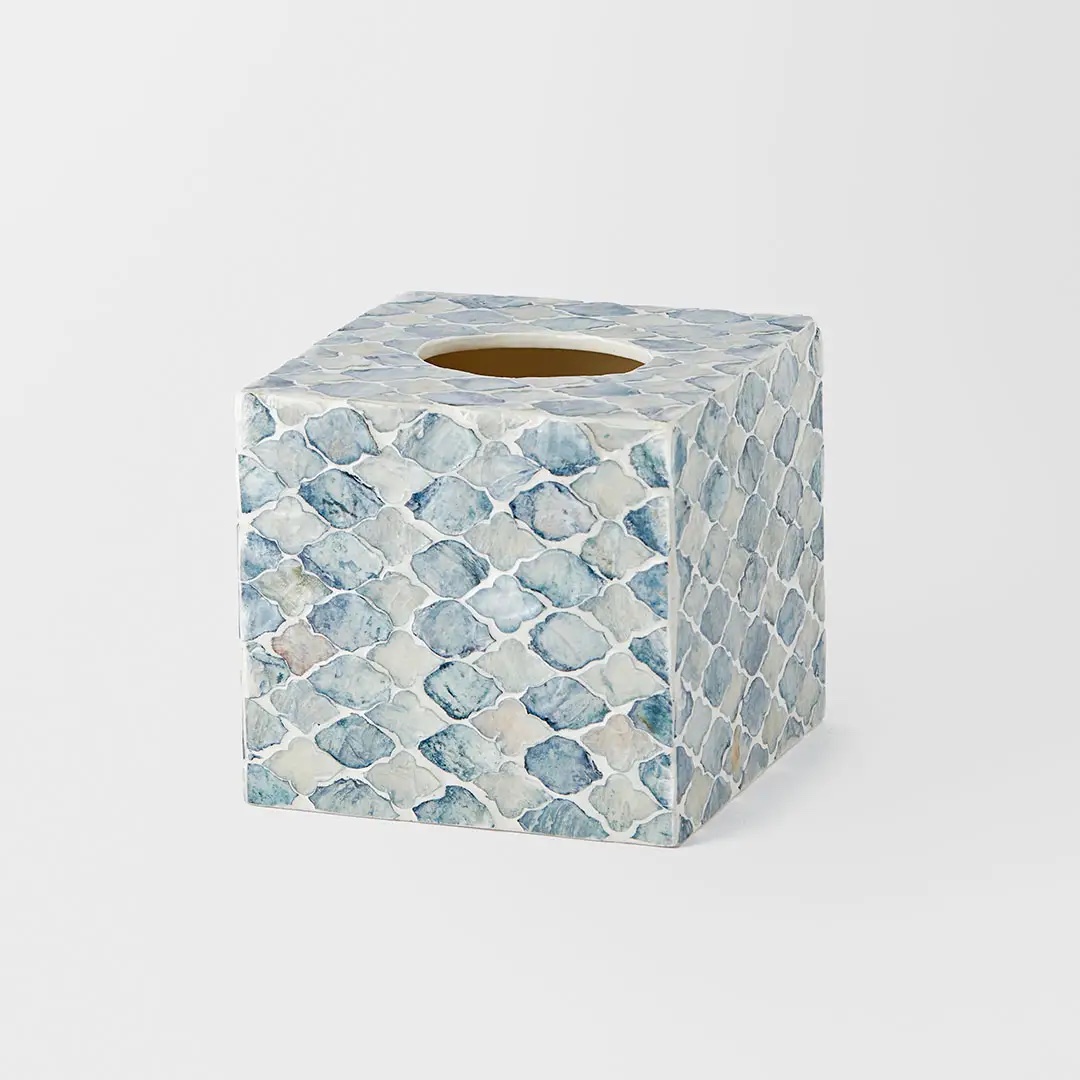 Rhodes Inlay Tissue Box Cover Square