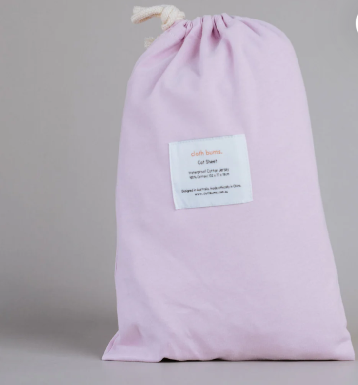 Clothbums | Waterproof Cot Sheet - Lilac