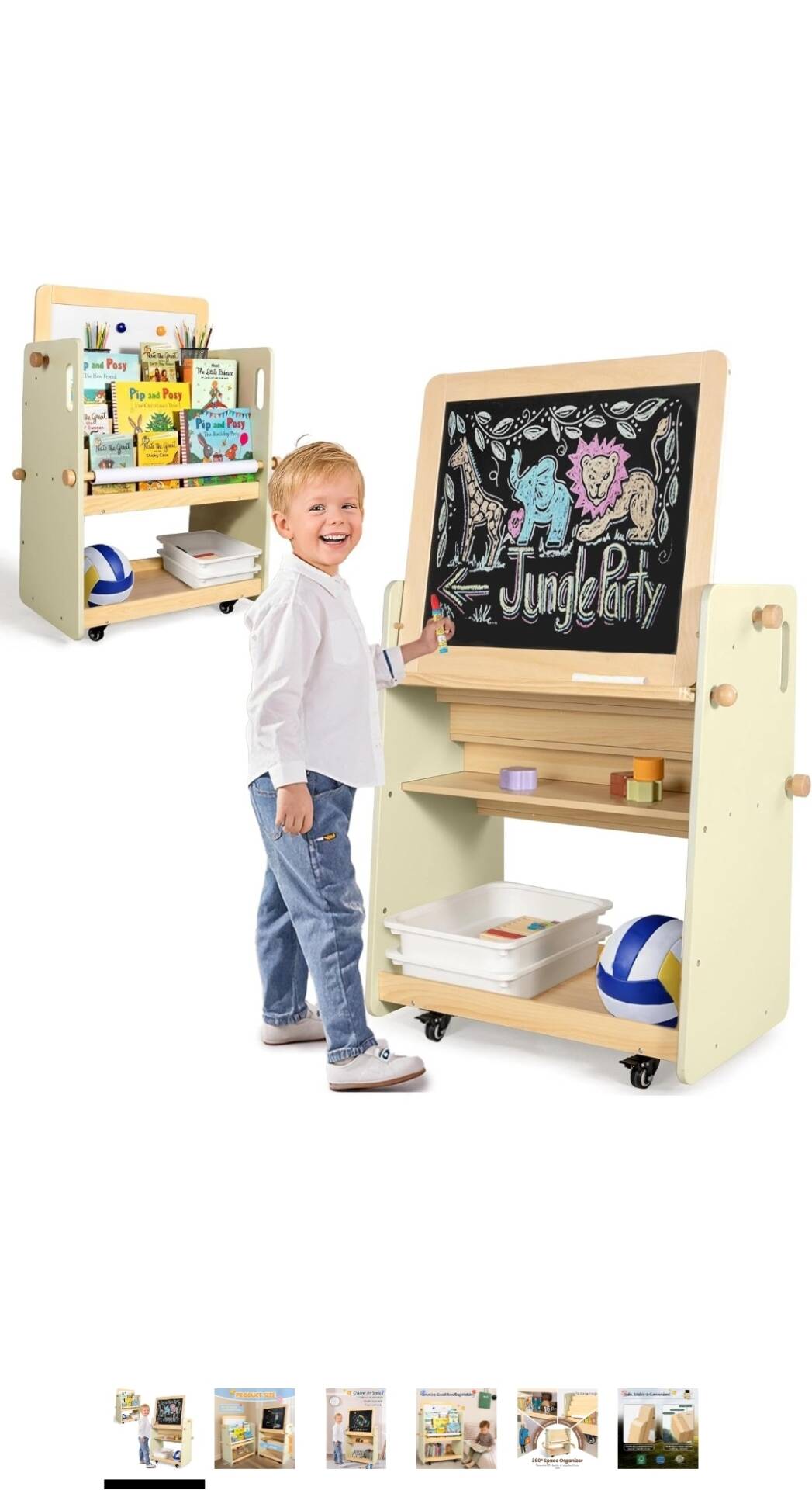 LOL-FUN Bookshelf Whiteboard+ bookcase