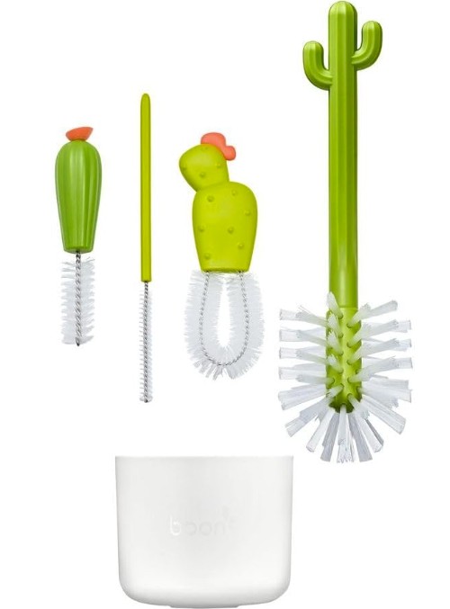 Boon Cacti Bottle Cleaning Brush Set, Green (B11326)