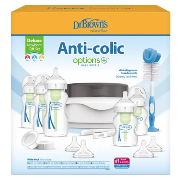 Dr Browns Options+ Wide Neck Deluxe Newborn Gift Set