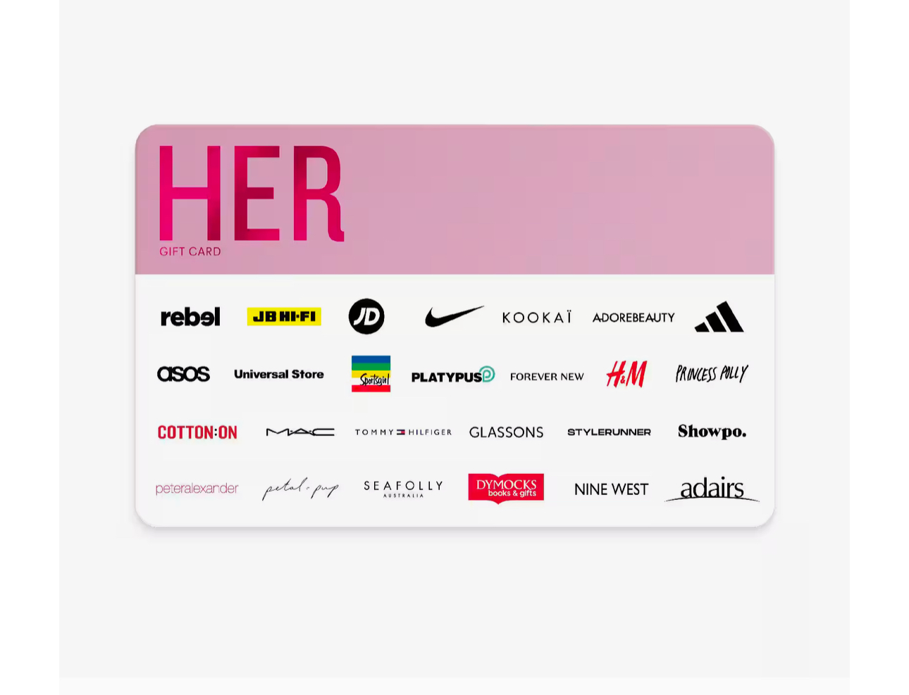 HER gift card
