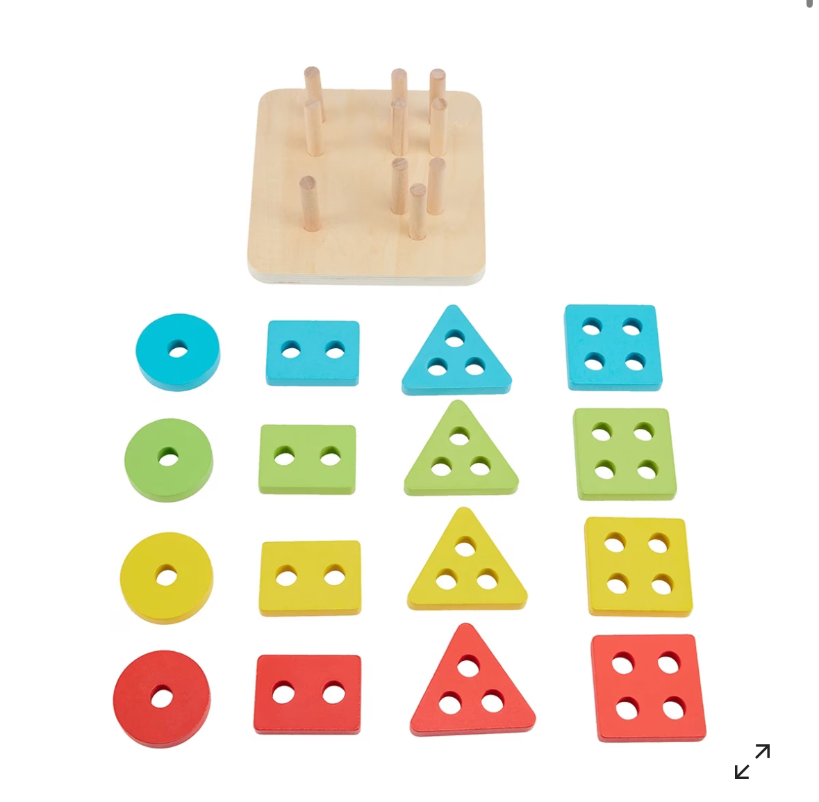 Wooden multi shape stacker