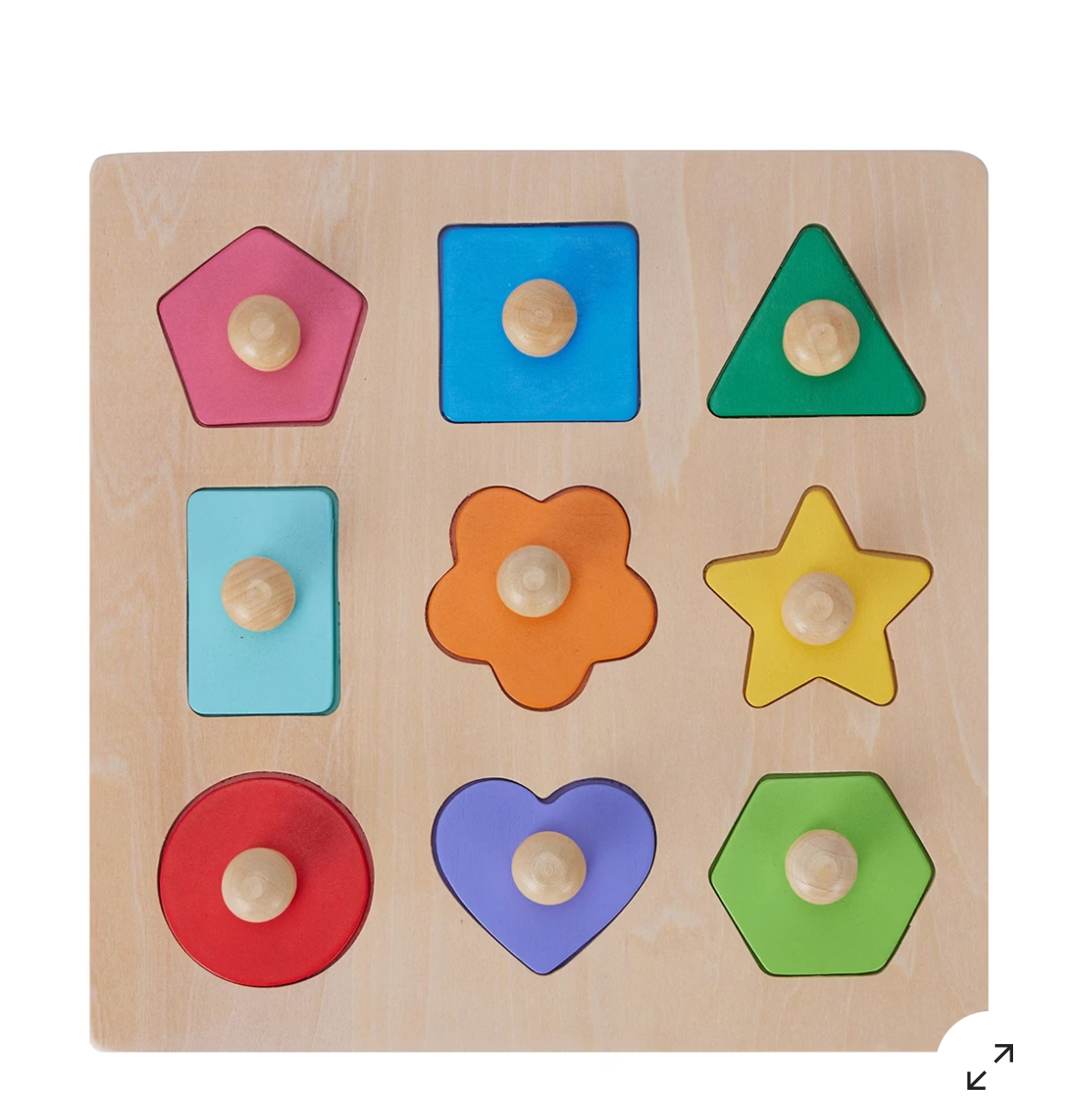 Wooden shape puzzle