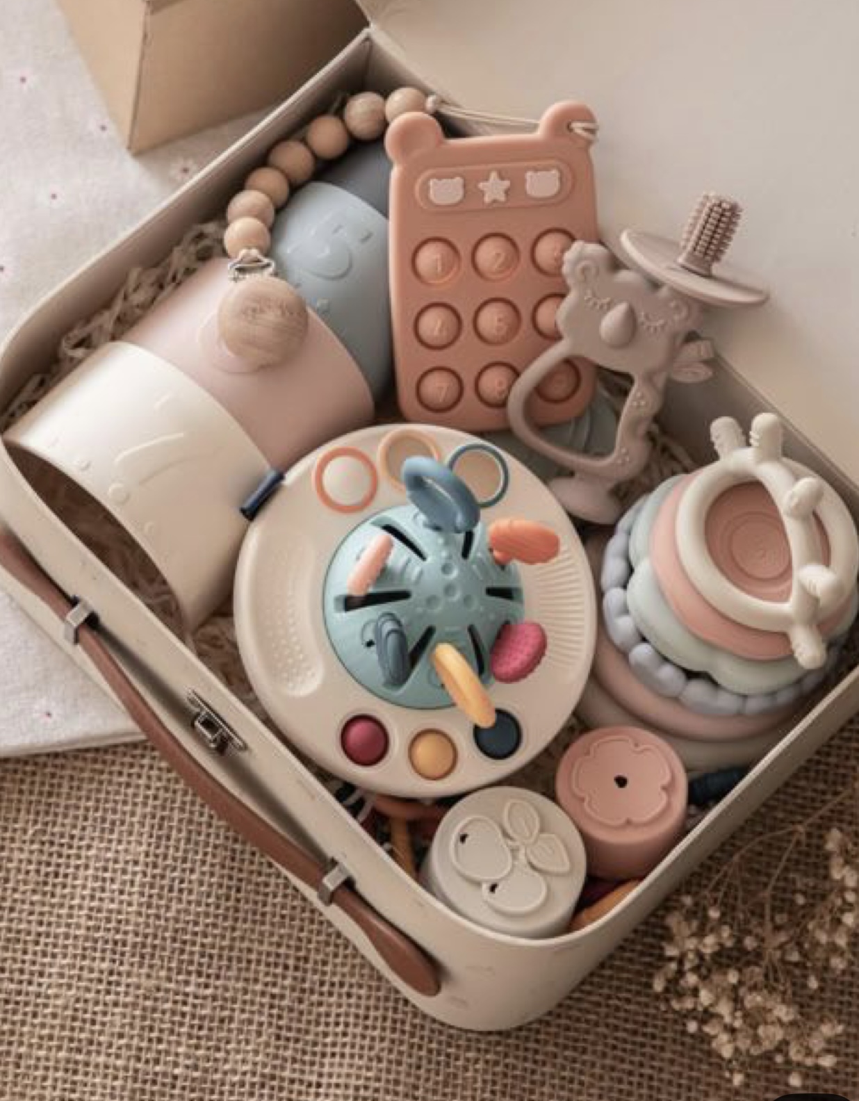 Rattles, sensory activities/toys