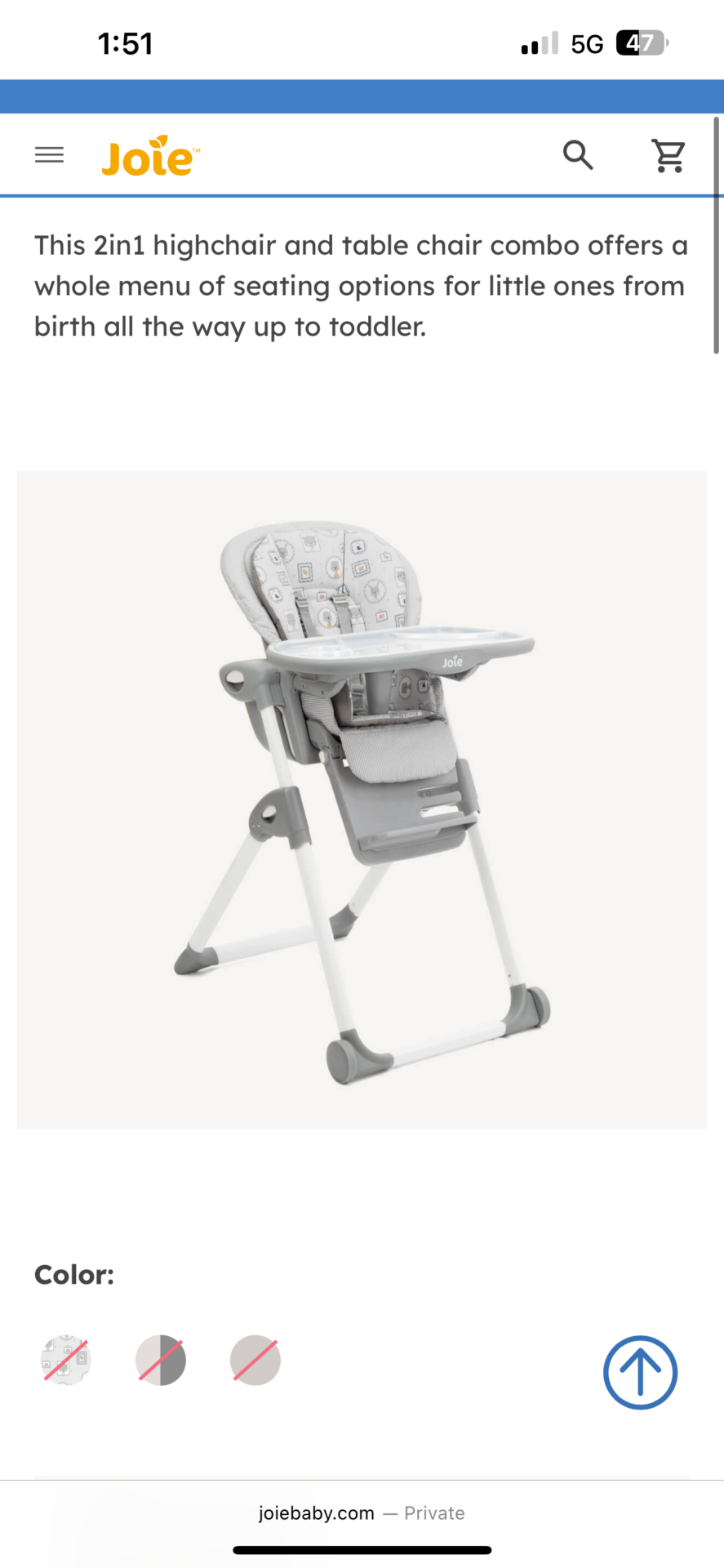 High chair