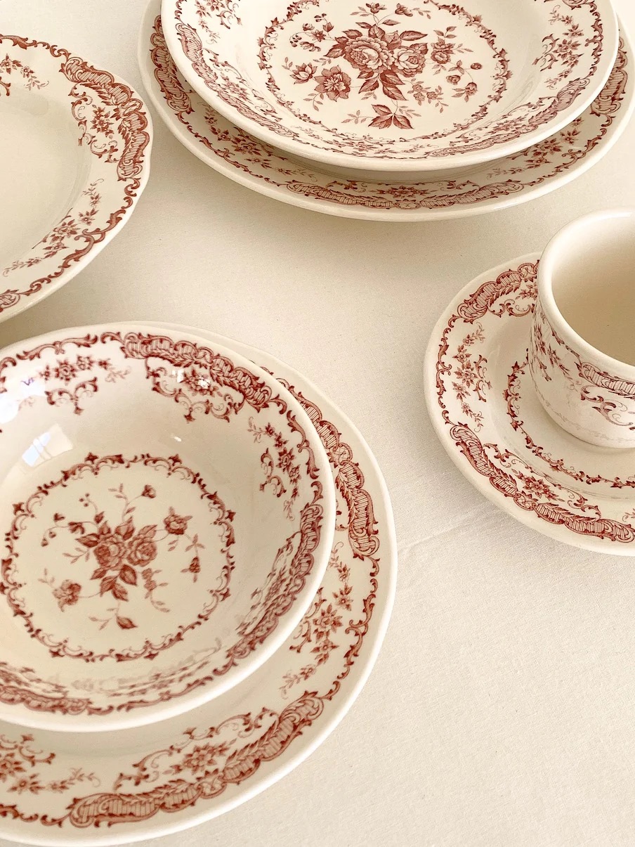Bitossi Rose Collection Deep Plate