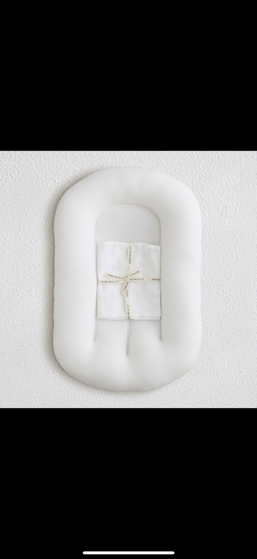 Baby Lounger - White - Harlow & Co Kids