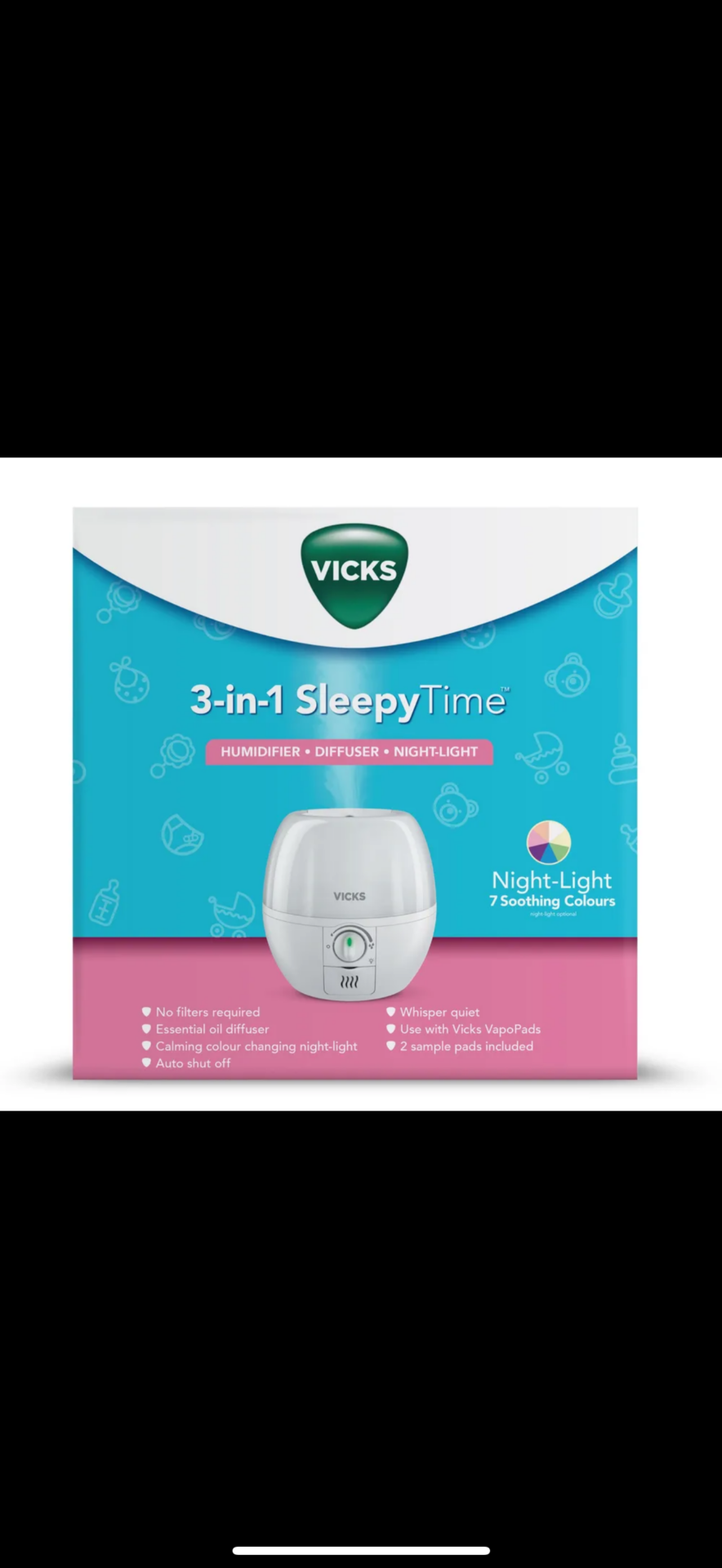 Vicks 3-in-1 SleepyTime Humidifier