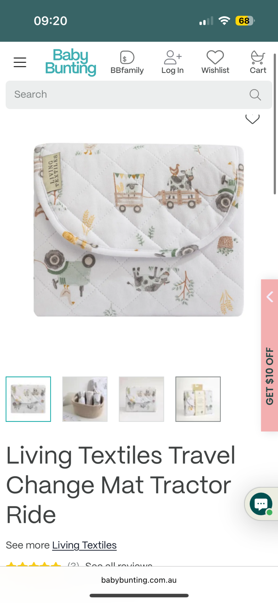 Travel change mat