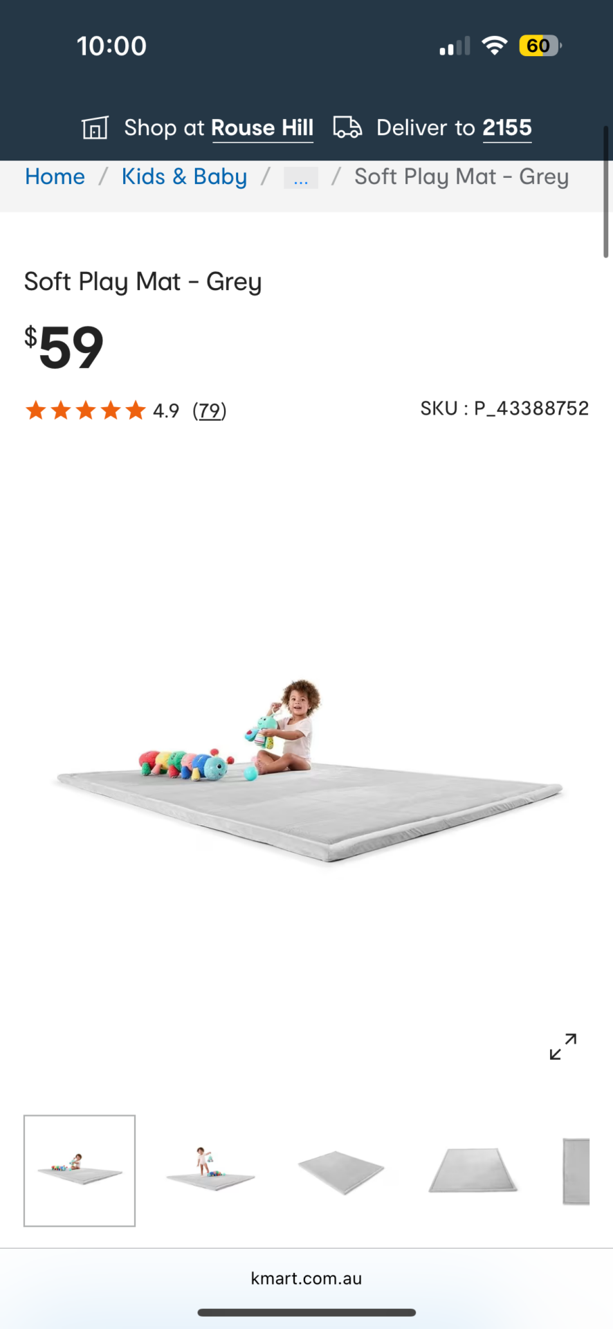 Kmart play mat