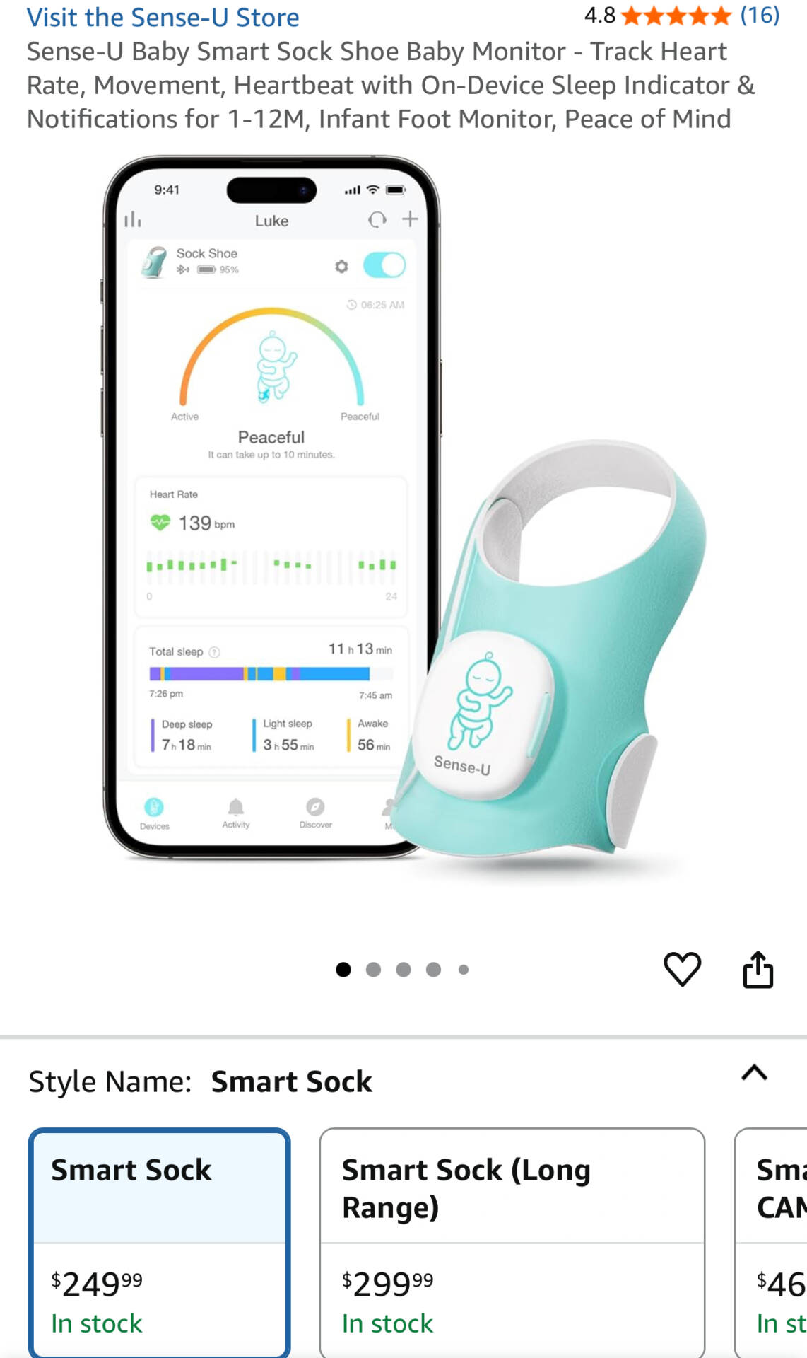 Sense - U store: Baby heart  monitor