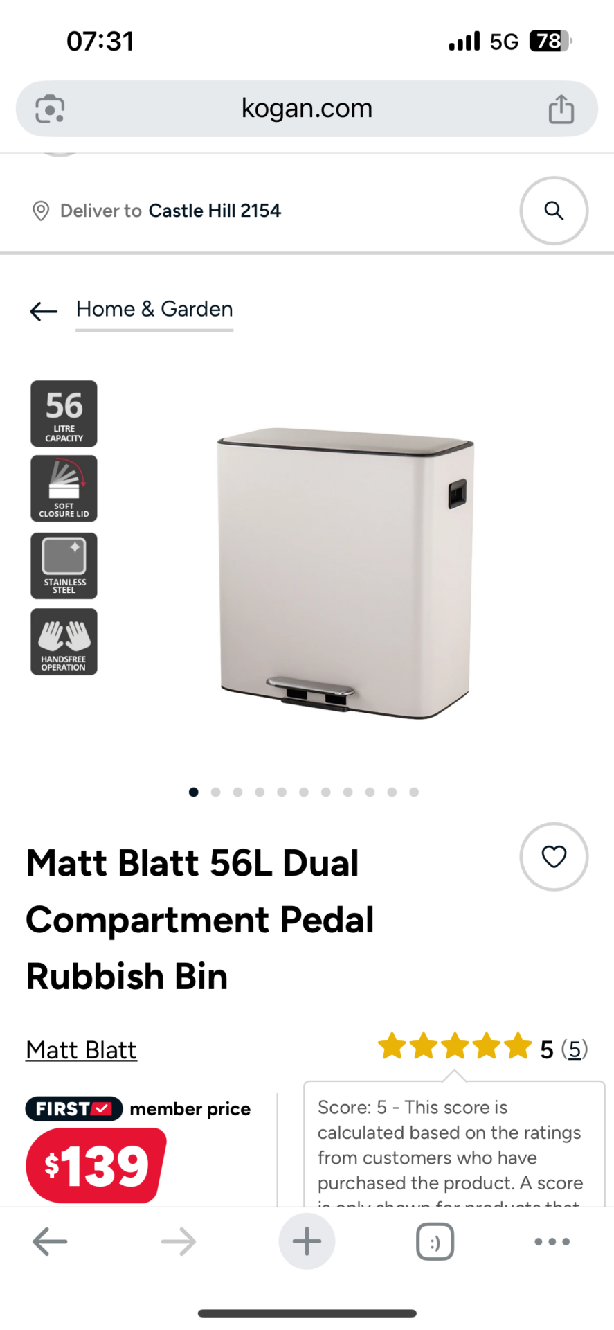 Garbage bin