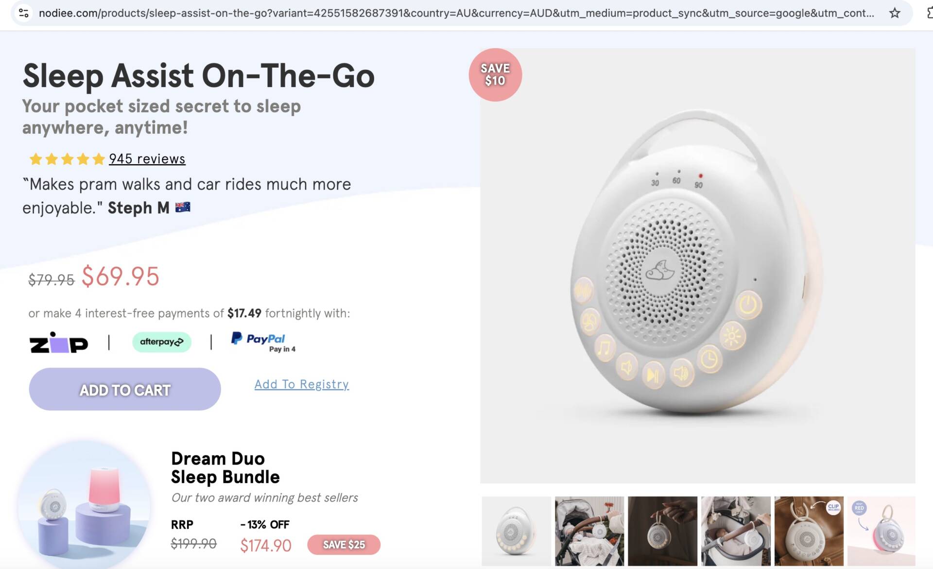 Nodiee Night light