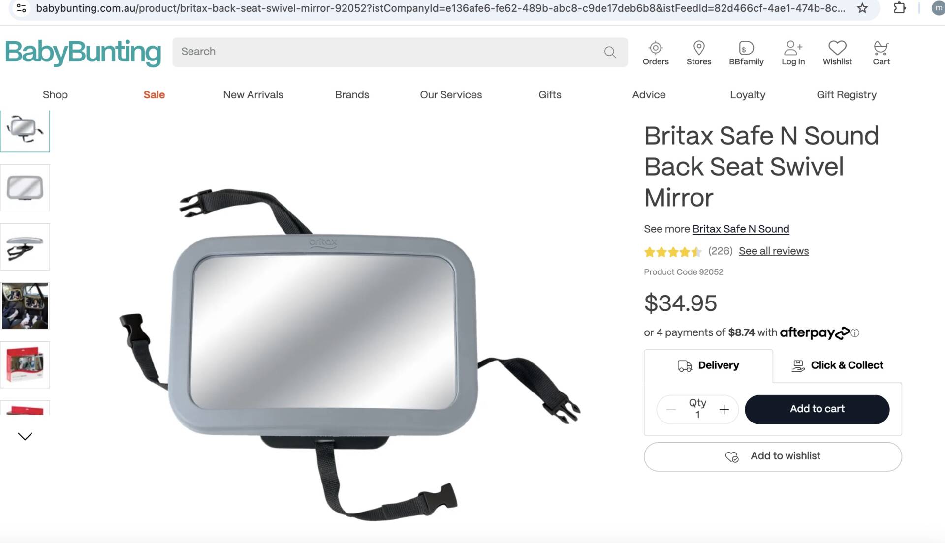 Britax Car Mirror