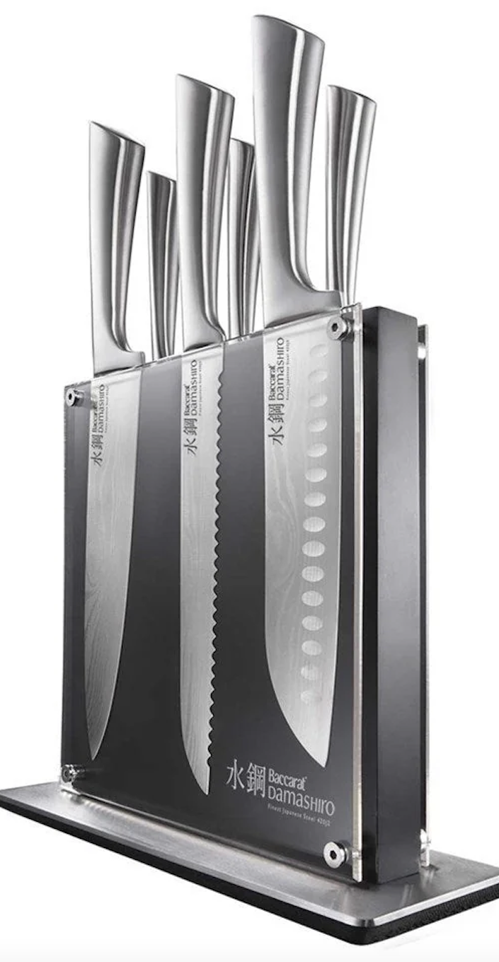 Baccarat Damashiro Kin Knife Block 7 piece