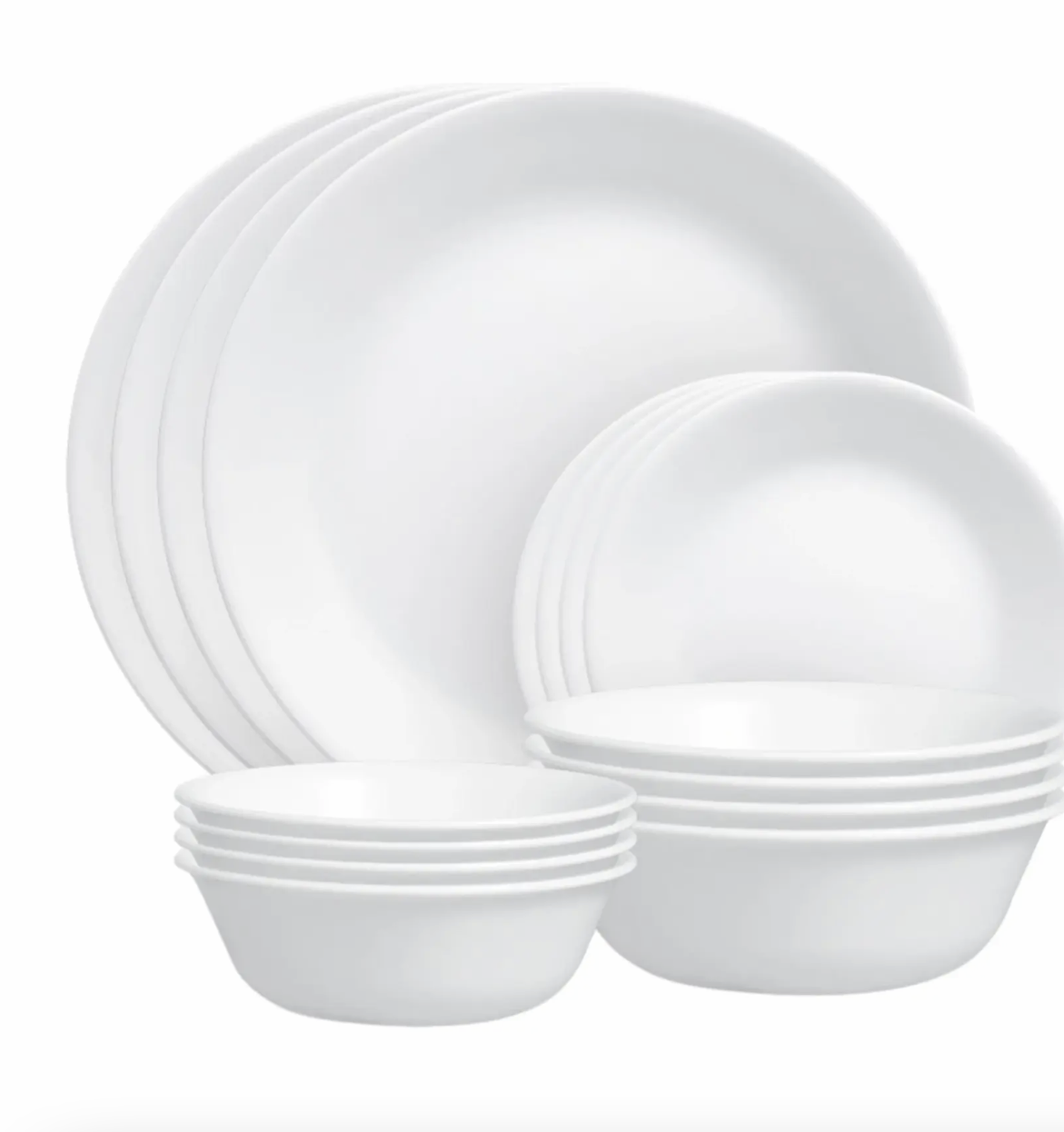 Corelle Vitrelle Dinner Set 16pc in Winter Frost