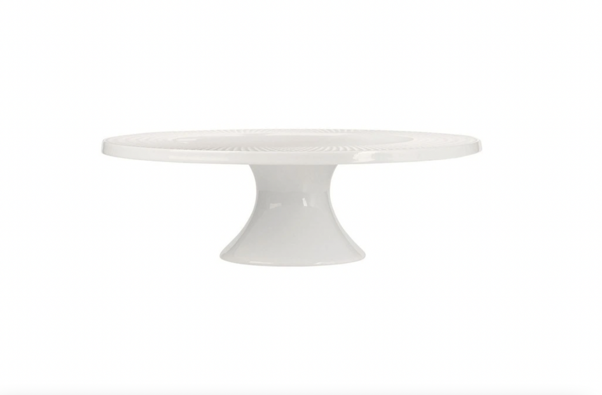 White Basics Diamonds Footed Cake Stand 30cm in White