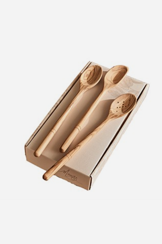 WOODEN SPOONS WITH OLIVE WOOD HANDLES