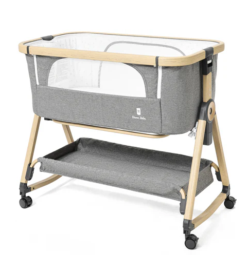 Rever Bebe Dream On Me Bassinet Co Sleeper Charcoal Grey