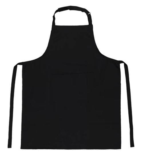 Black Cotton Apron